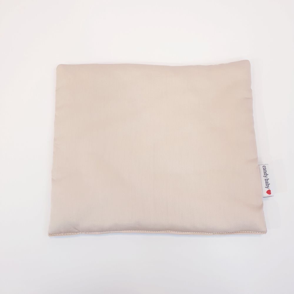 Platt babykudde, beige