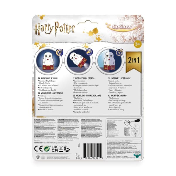Harry Potter Hedwig GoGlow Natlys og lommelygte 2 i 1