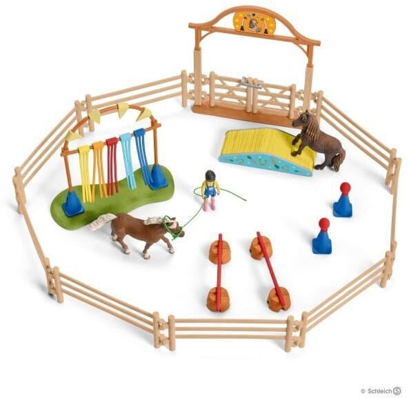 Schleich Farm World 42481 - Agilitytrening for ponnier