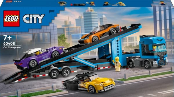 LEGO City Big Vehicles 60408  - Urheiluautojen kuljetusauto