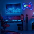 Miniatyrbild 5 av 7: 41x28cm Gamepad Design Gaming Neonljus Spelrum Väggdekoration Led-lampa