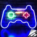 Miniatyrbild 1 av 7: 41x28cm Gamepad Design Gaming Neonljus Spelrum Väggdekoration Led-lampa