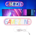 Miniatyrbilde 2 av 7: Gaming LED Neonlys Veggdekorasjon Spillrom Atmosfære Lampe Romdekorasjon