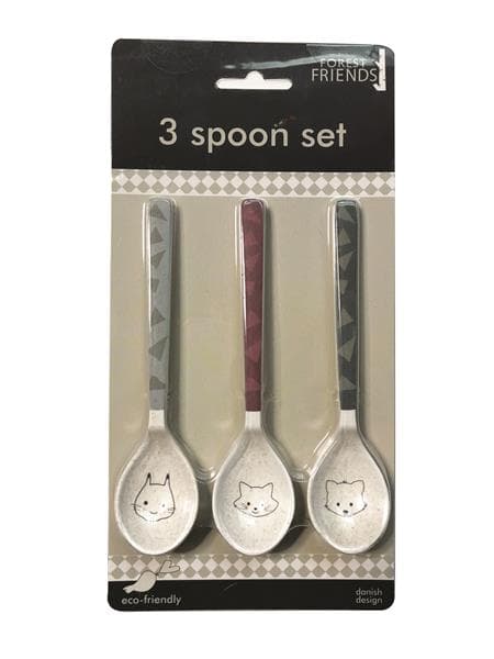 Barbo Toys - Forest Friends Bamboo Spoon - 3 pcs.