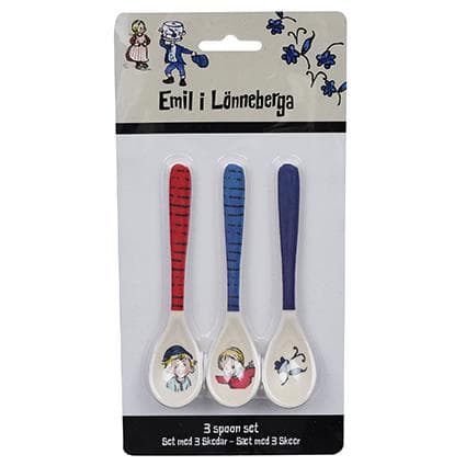 Barbo Toys - Emil Bamboo Melamine Trend 3 spoon set
