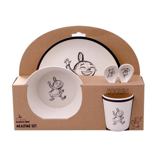Barbo Toys - Moomin Little My Bamboo Melamine 5 pcs package (plate, bowl, tumbler, 2 spoons)