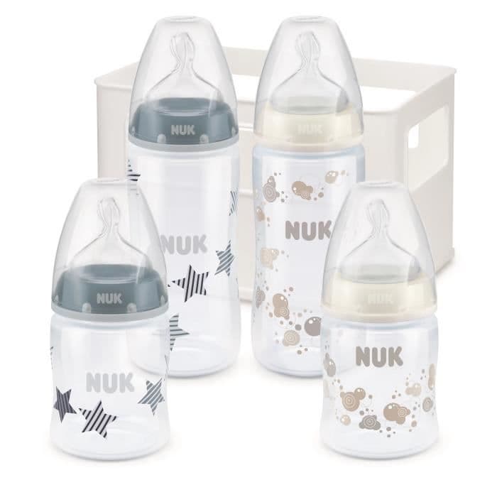 NUK First Choice Set + 4 Flasker + 1 Boy Locker
