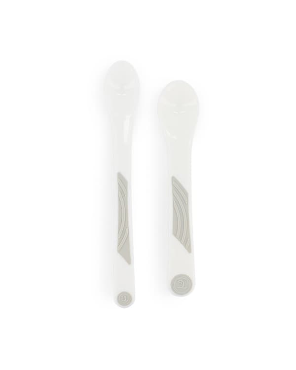 Twistshake 2x Feeding Spoon Set 4+m White