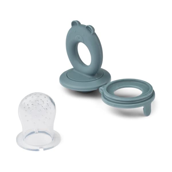 Miranda Bear Shape Food Feeder 2-Pack Whale blue / Dove blue Liewood