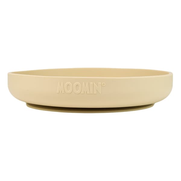 Mummi Silikontallerken med Sugekopp Latte Beige Rätt Start