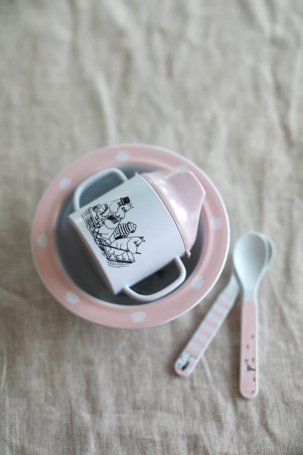 Mumin Vatten & Bad Skedar 2-pack Rosa Rätt Start