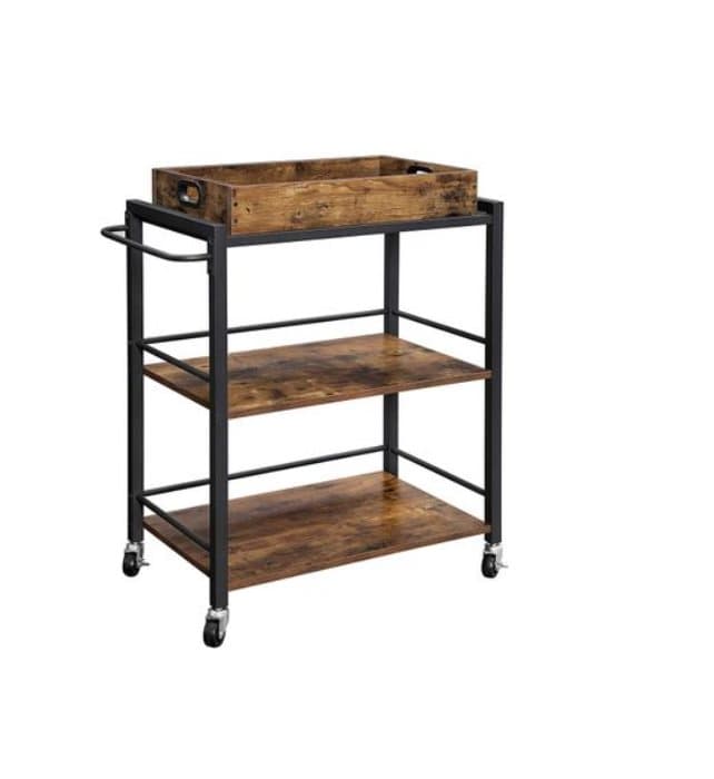 Segenn kök tappning Salem Vagn - Vagn - Vagnar Kitchen - Rustic Brown - Industrial Vagn - 65 x 40 x 86 cm
