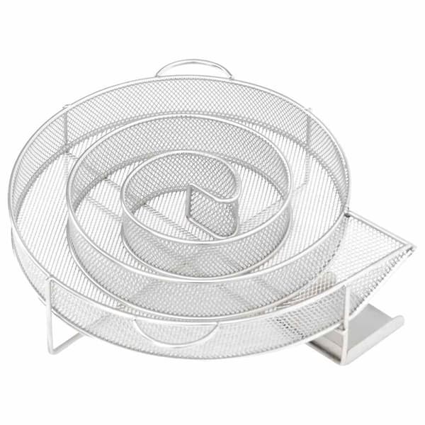 vidaXL Kallröksgenerator rund 19,5 cm rostfritt stål
