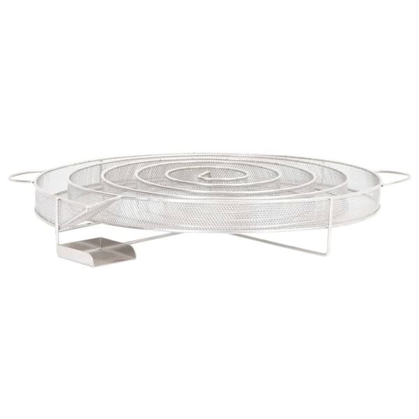 vidaXL Kallröksgenerator rund 33,5 cm rostfritt stål