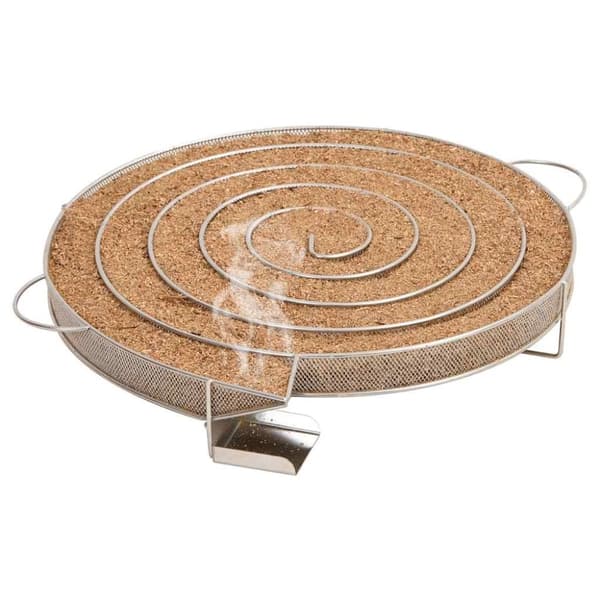 vidaXL Kylmäsavugeneraattori pyöreä 33,5 cm ruostumaton teräs