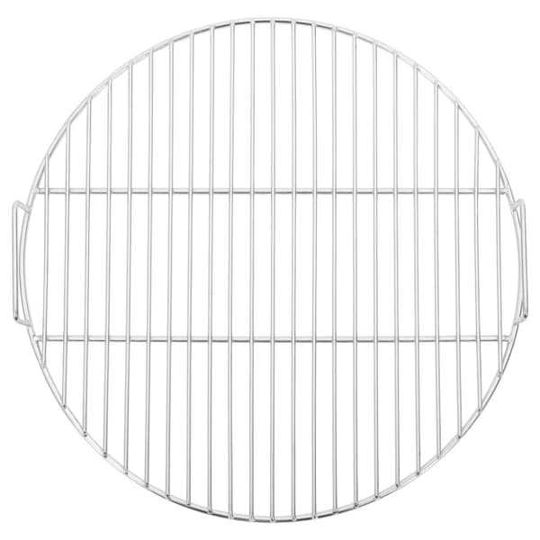 vidaXL Grillrist med håndtak rund Ø44,5 cm 304 rustfritt stål