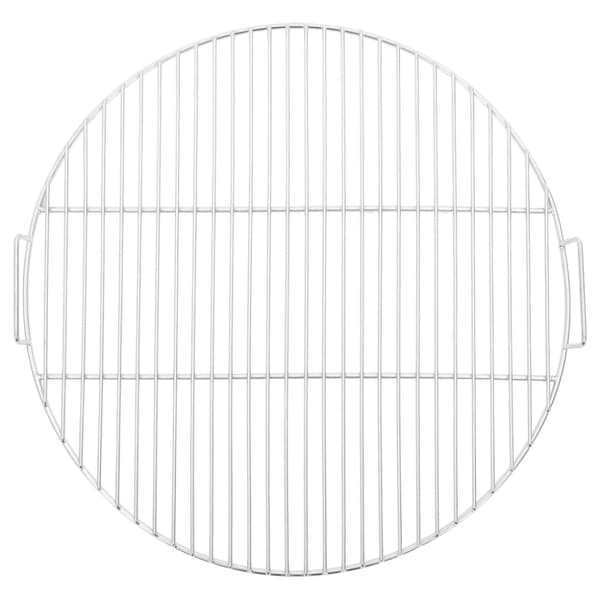 vidaXL grillrist Ø54 cm med håndtag rund 304 rustfrit stål
