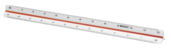 Westcott AC-E10162 Scale stick 30cm 1:100/200/250/300/400/500