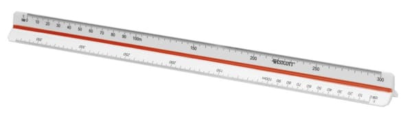 Westcott AC-E10160 Scale stick 30cm 1:500/1000/1250/1500/2000/2500