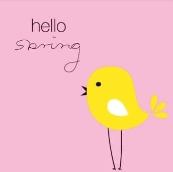 Duni påskeserviet Hello Spring Pink/Gul 33x33 cm