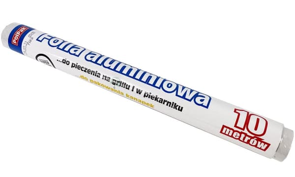 Fødevaregodkendt aluminiumsfolie, 10 meter tyk