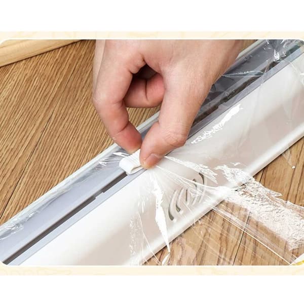 Plastfolie Aluminiumfolie Dispenser Skärare med Sugkoppar