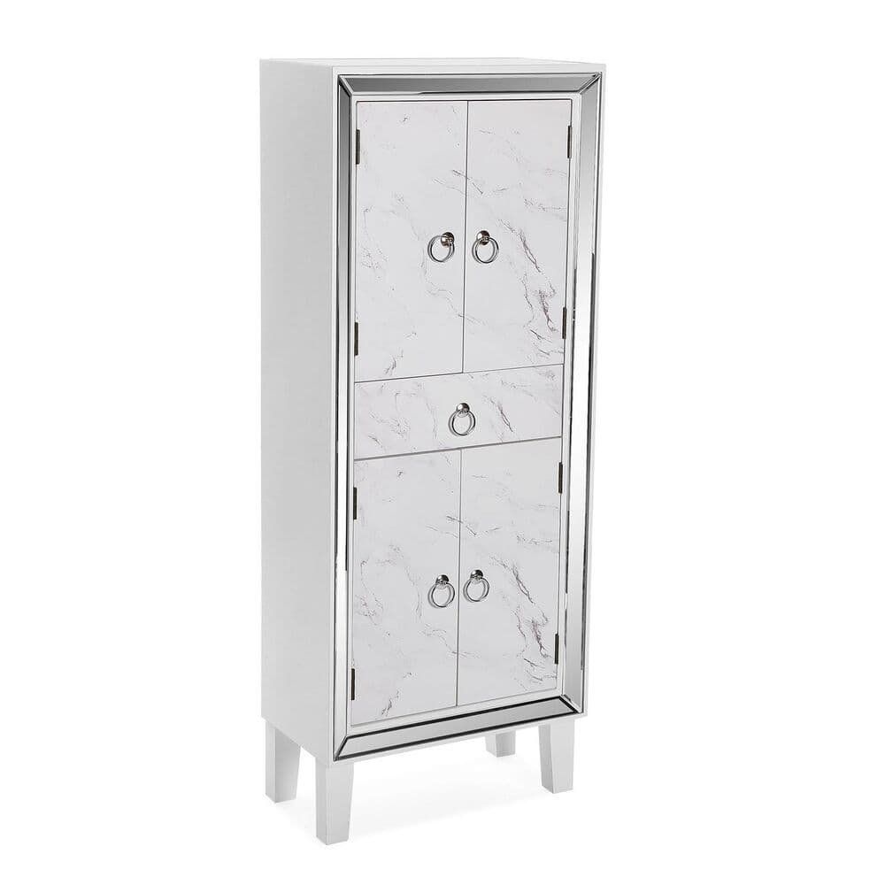 Skåp Versa Loiri Vit Trä MDF (25 x 122 x 48 cm)