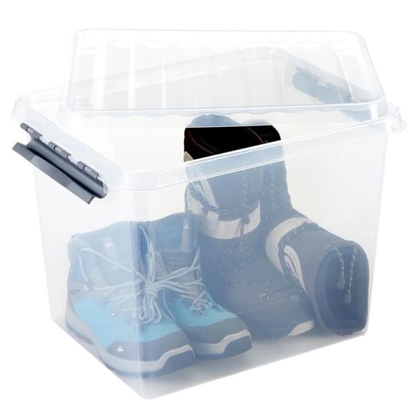 Sunware Q-Line Förvaringsbox 52L Transparent/Grå