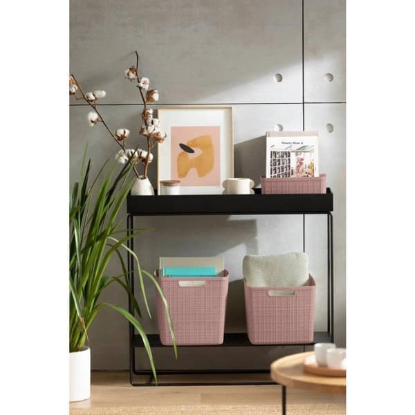 Curver Opbergmand Jute Look 17L Pinkki