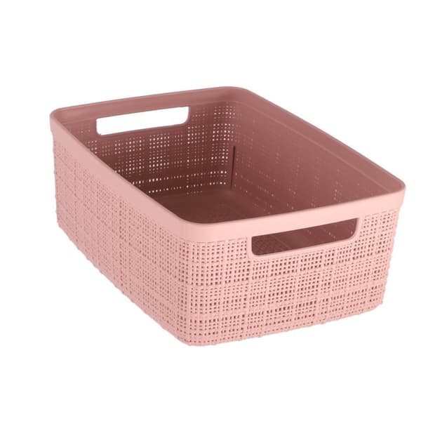 Curver Opbergmand Jute Look 5L Rosa