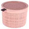 Pikkukuva 1 / 3: Curver Opbergmand Juutti Look Rond 2L Pinkki
