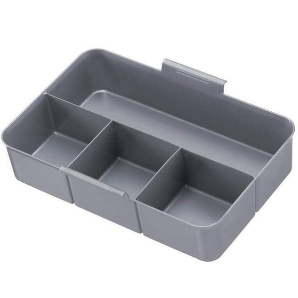 Sunware Q-Line Opbergbox med Inzet 6L Transparent/Grijs