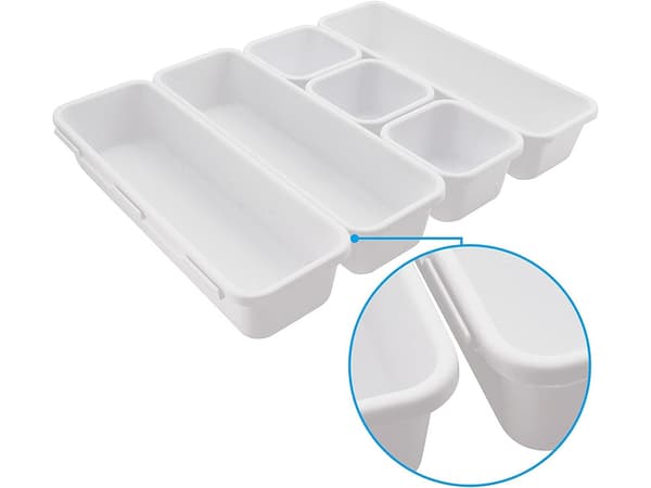 Modulär Bestickinsats / Lådinsats - Insats för kökslåda - 8 delar