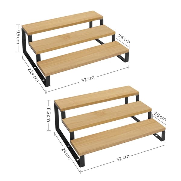 Set med 2 kryddhyllor - L32 cm