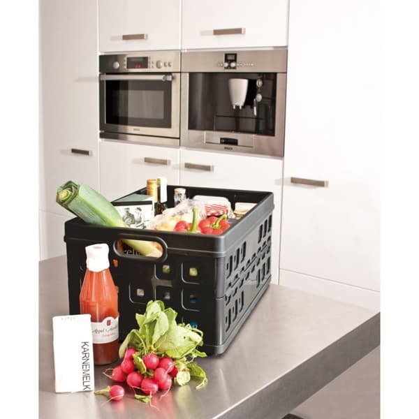 Sunware Square Folding Crate 32L Svart