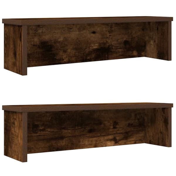 vidaXL Köksställ stapelbara 2 st rökfärgad ek 60x15x16 cm