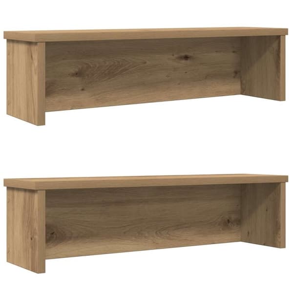 vidaXL køkkenreoler kan stables 2 stk. 60x15x16 cm kunsteg