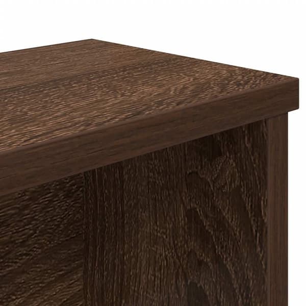 vidaXL køkkenreoler kan stables 2 stk. 50x15x16 cm brun egetræsfarve