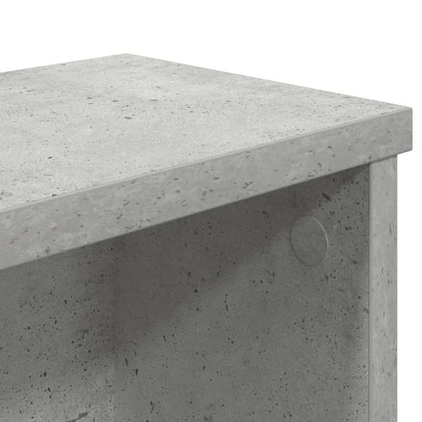vidaXL Kjøkkenstativer stablebare 2 stk betonggrå 50x15x16 cm