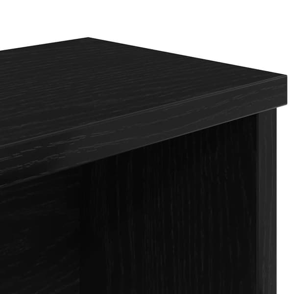 vidaXL køkkenstativ kan stables 50x15x16 cm konstrueret træ sort