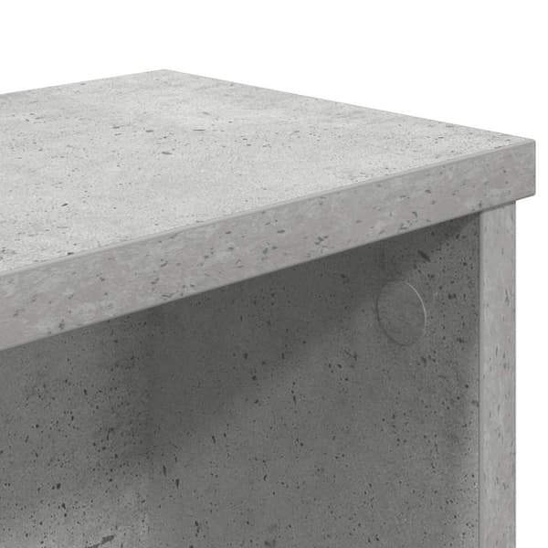 vidaXL køkkenstativ kan stables 50x15x16 cm konstrueret træ betongrå