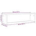 Pikkukuva 9 / 9: vidaXL Keittiötelineet Pinottavat 2 kpl Musta 50x15x16 cm