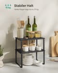 Miniatyrbillede 4 af 7: Kitchen Boards-set af 2-Stackable-black-Black-Ebbenhout