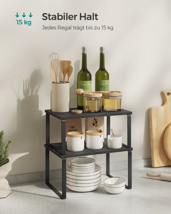 Kitchen Boards-set af 2-Stackable-black-Black-Ebbenhout