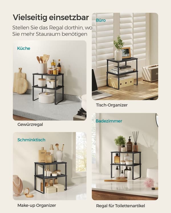 Kitchen Boards-set af 2-Stackable-black-Black-Ebbenhout