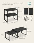 Miniatyrbillede 6 af 7: Kitchen Boards-set af 2-Stackable-black-Black-Ebbenhout