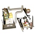 Miniatyrbillede 1 af 2: Under Sink Organizer, L-formet design, skydedrager adgang,sort, 2-niveau