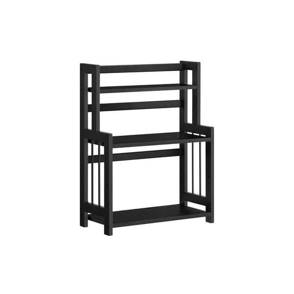Reol, SONGMICS Krydderireol med 3 niveauer, 18x41x53 cm, Ebony sort.