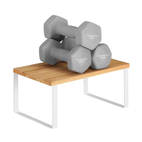 Krydderihylde, SONGMICS KCS02NW, Hvid-Naturfarve
