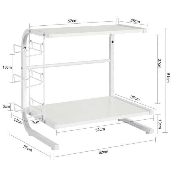Mikrobølgeovn Hylde, FRG092-W, 52x25x51 cm, Brun
